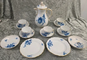 Meissen Blaue Blume Kaffee Restservice 1.Wahl - Bild 1 von 11
