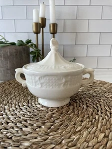 Canonsburg Pottery American Traditional Sugar Bowl W/ Lid 4.25” Pointed Finial - Picture 1 of 11