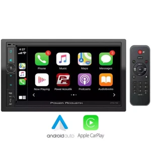 POWER ACOUSTIK CPAA-70MW 2 DIN RECEIVER Wireless Android Auto CarPlay Bluetooth - Picture 1 of 2