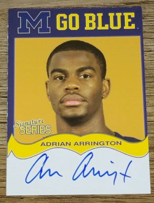 TK Legacy Michigan Wolverines MGB153 Adrian Arrington Autograph - Image 1 of 2