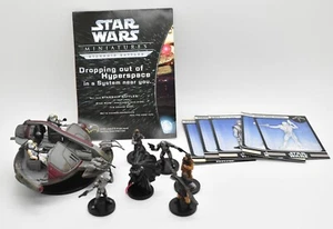 Star Wars Miniatures Bounty Hunters Booster Pack Complete Lord Vader ISP Speeder - Picture 1 of 1