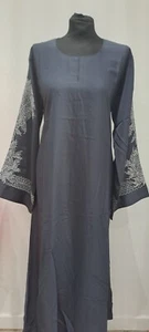 Women Abaya Jilbab Kaftan Long Muslim Dress Dubai Abayas Cardigan Robe - Picture 1 of 18