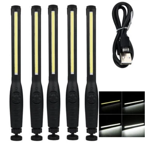 Rechargeable COB LED Work Light Mechanic Work Shop Inspection Lamp Hand Torch UK - Picture 1 of 17