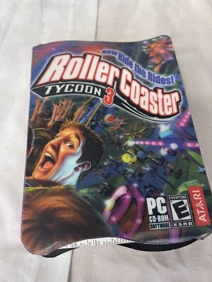 roller coaster tycoon 3 Lenticular Box PC Edition First Edition RARE Book Disc - Image 1 of 4