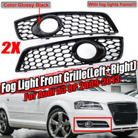 Audi S8 D3 OS Right Lower Bumper Fog Light Grill New Genuine 4E0807682AK