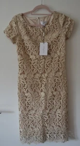 Wunderschönes Kleid Sommerkleid Abendkleid Party gold GR. S  neu - Bild 1 von 3