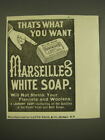 1899 Lautz Bros Marseilles White Soap Ad - That's what you want Marseilles