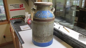 Antique  Old Farm  Milk Cream  Can 10 Gallon  Seat  ,  Lot G - Picture 1 of 5