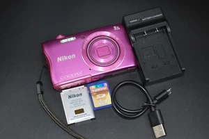 NIKON COOLPIX S3700 20.05MP Compact Digital Camera Pink Free Shipping - Picture 1 of 12