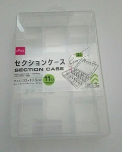 Section Case 11 Compartments 7.9inch x 5.3inch Clear Organizer - Picture 1 of 4