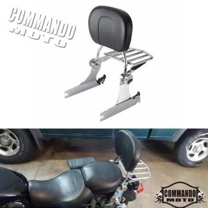 For Harley Dyna Super Glide Custom FXDC FXD Backrest Sissy Bar Luggage Rack - Picture 1 of 7