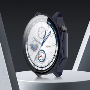 Twarda obudowa PC + szklana osłona ekranu do zegarka OPPO X / OnePlus Watch 2 (niebieska) - Zdjęcie 1 z 9