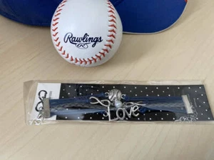 NAVY four strand BASEBALL LOVE adjustable bracelet! NEW! Baseball Mom - Picture 1 of 3