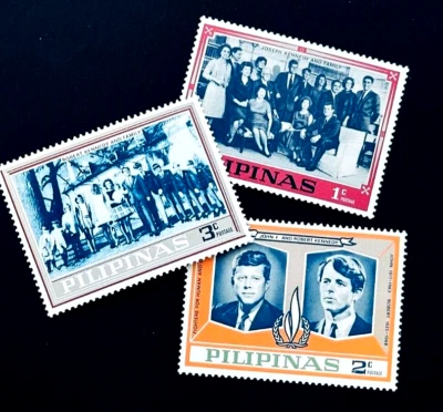 Lote de estampillas de FILIPINAS - 1968 no emitidas serie Kennedy Family como nuevas OG NH 83 Foto 1 de 2