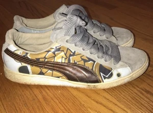 PUMA Heritage Suede Basket 80 Original Graffiti Retro Multi Gray Men Shoes 11 # - Picture 1 of 7