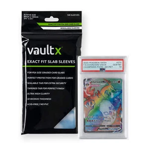 Vault X Exact Fit Slab Sleeves PSA (100 Pack) - Picture 1 of 3