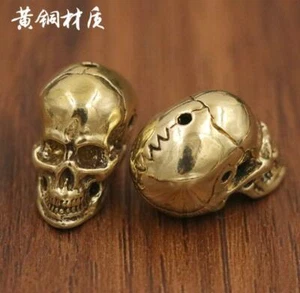 3pcs Skull Bracelet Beads Necklace Beads Paracord Lanyard Beads Skull Pendant - Picture 1 of 3