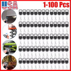 433MHz Universal Cloning Remote Control Electric Gate Garage Door Opener Key Fob - Picture 1 of 13