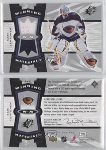 2006-07 SPx Winning Materials Spectrum /99 Kari Lehtonen #WM-KL