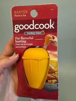New Good Cook Bulb Turkey Meat Baster Yellow 1 oz, Heat Resistant - Image 1 of 3