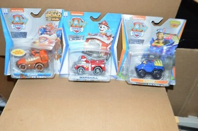 Lot of 3 Spin Master Paw Patrol True Metal Marshall, Zuma, Chase Die Cast Cars - Image 1 of 4