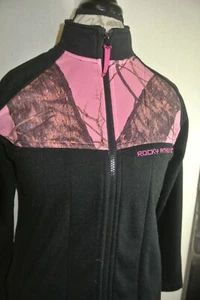 Small Fleece Full Zip Rocky Athletic Mobility Real Tree Camo Pink Black Jacket  - Picture 1 of 12