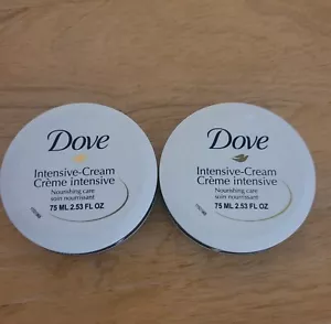 2 DOVE Intensive-Cream Nourishing Care 2.53 OZ. Each New & Factory Sealed - Picture 1 of 4