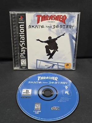Thrasher: Skate & Destroy (Sony PlayStation 1, 1999) Complete CIB Reg Card - Image 1 of 4