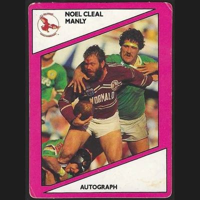 1988 Scanlens Rugby League NRL Card 005 Noel Cleal - Manly Sea Eagles - image 1 of 2