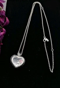 Pandora Sterling Silver Floating Heart Locket with 3 Charms Hearts And Love - Picture 1 of 3