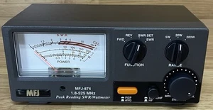 MFJ SWR/Wattmeter MFJ-874 1.8-525 MHz Peak Reading SWR/Wattmeter - Zdjęcie 1 z 6