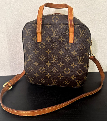 LOUIS VUITTON（LV） Borsa a mano Louis Vuitton LV Spontini monogramma tracolla marrone tela vintage