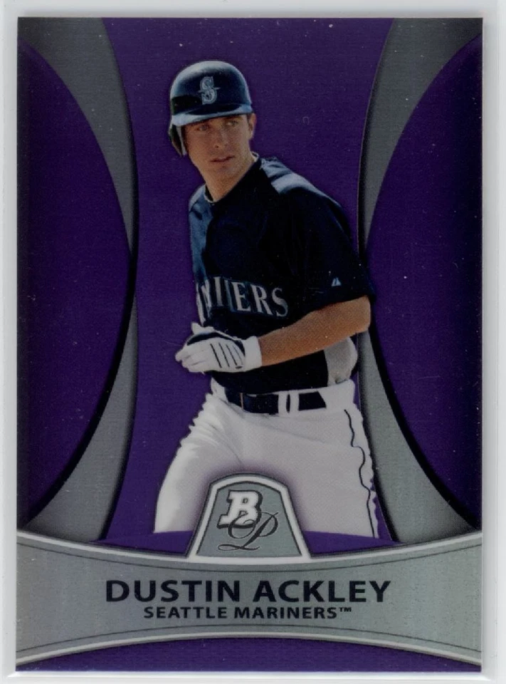 Dustin Ackley Bowman Platinum Purple Refractor RC 2010 #PP6 (F1499) Foto 1 de 1