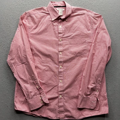 Madison Hombre Grande Rojo Cuadros Manga Larga Informal Abotonado Foto 1 de 4