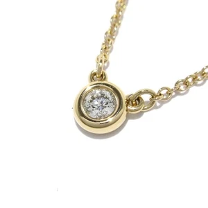 Auth TIFFANY&Co. By The Yard - 18K Rose Gold Diamond Necklace - Picture 1 of 6