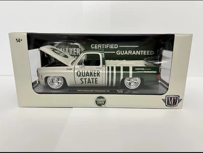 M2 Machines 1973 Chevrolet Cheyenne 10 Pickup Quaker State 1/24 Diecast Truck - Image 1 of 4
