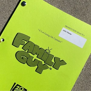 Family Guy John Viener Actor Writer 2014 Production Used Table Draft Script - Picture 1 of 16