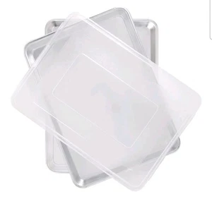 Nordic Ware Naturals Half Sheet Set - Aluminium Commercial 2 Stück Hälfte + Deckel - Bild 1 von 4