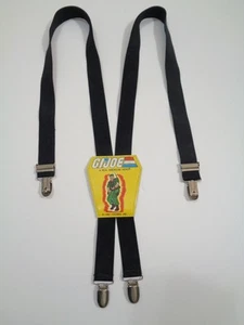 Vintage 1987 G. I. Joe Boy's Suspenders GIJoe Costume Soldier Yellow Black - Picture 1 of 10