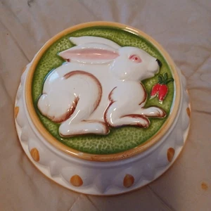 Vtg Easter/Spring Gailstyn-Sutton Towle Ceramic Mold/Wall Decor w/Bunny - Picture 1 of 4
