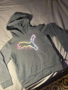 Kids PUMA Pullover Hoodie, Size XS (5-6), Barely Used - Picture 1 of 6