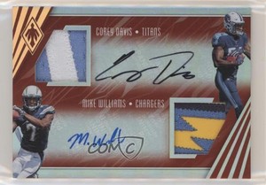 2017 Panini Phoenix /30 Corey Davis Mike Williams RPA Rookie Dual Patch Auto RC