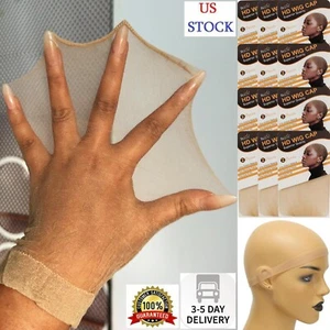 BEEOS Skinlike Real HD Wig Cap for Women, 24 Pieces Ultra-thin Invisible Brown S - Picture 1 of 9