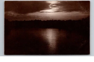 Postal Sunset Miami River Ohio, por Roy J. Sawyer, Covington KY, 1911 RPPC - Imagen 1 de 2