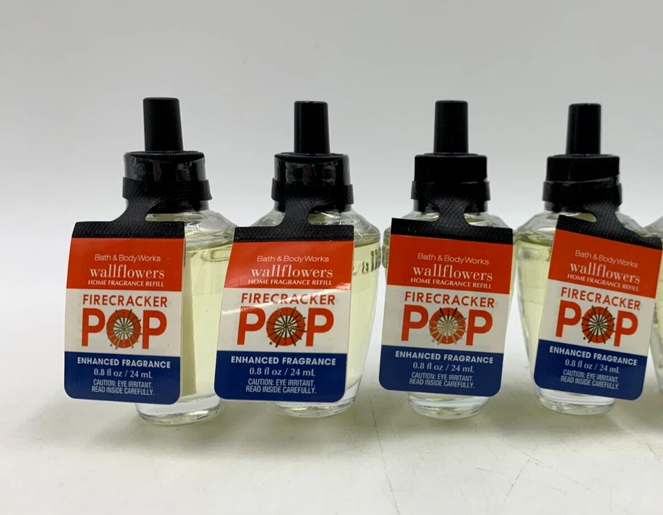 Bath & Body Works Firecracker Pop Wallflowers Fragrance Refill Bulbs S/4 #916K - Image 1 of 1