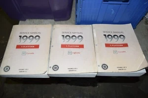 1999 CHEVROLET CORVETTE ORIGINAL 3 VOLUME FACTORY SERVICE MANUAL SHOP Y Platform - Foto 1 di 10