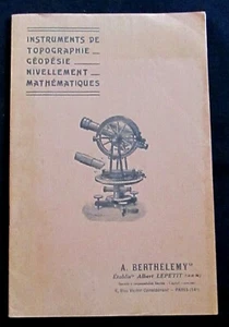 Catalogue Instruments topographie géodésie etc... A. Berthélemy Ponthus Therrode - Picture 1 of 12