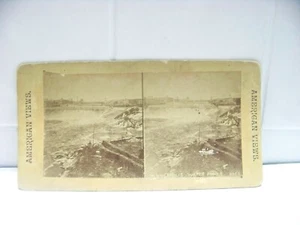 American Views Minneapolis Water Power stereoview card - Picture 1 of 2