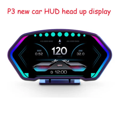 OBD GPS Speedometer MPH KMH LCD Digital Gauge RPM Car Dashboard Head Up Display - Image 1 of 4