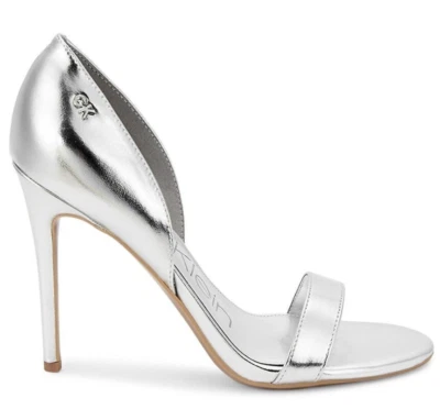 Sandalias de aguja Metino plateadas metálicas para mujer Calvin Klein EE. UU. 10 Foto 1 de 4
